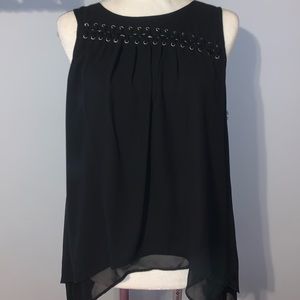 Jennifer Lopez Black Tie Tank Size Large